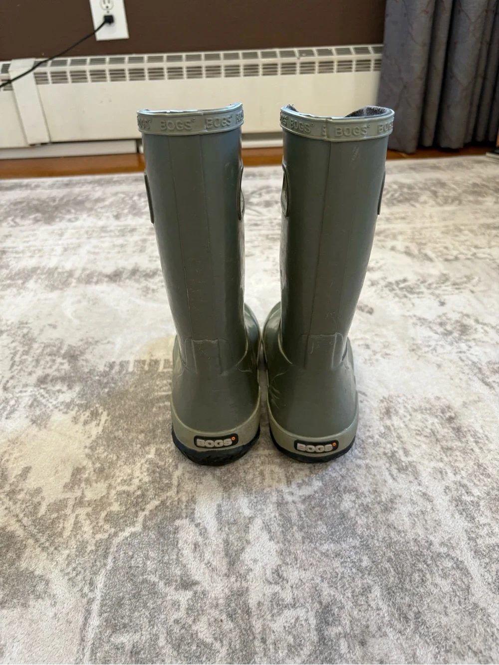 Kids' Bogs Green Rain Boots Size YS Youth 4 (EU 37)